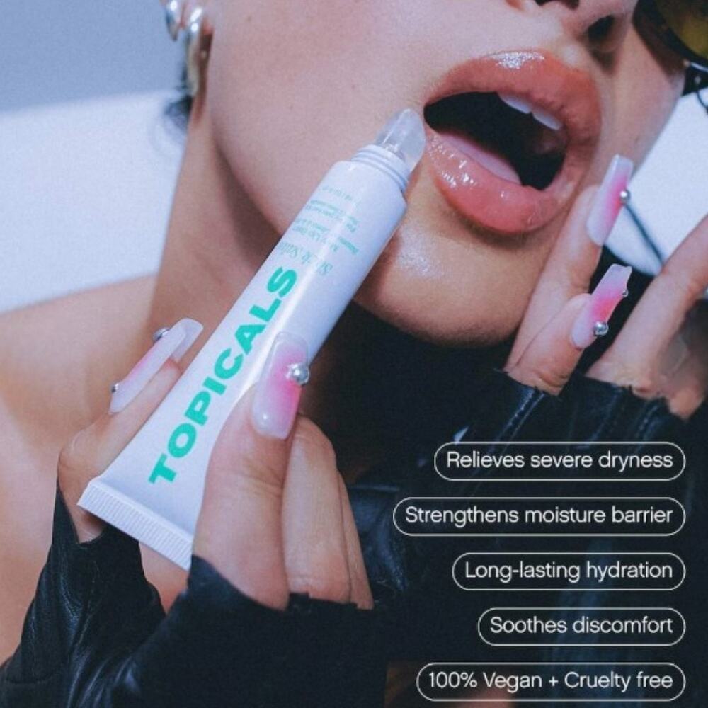 Topicals Slick Salve Glossy Lip Balm in Mint NEW - Picture 2 of 3